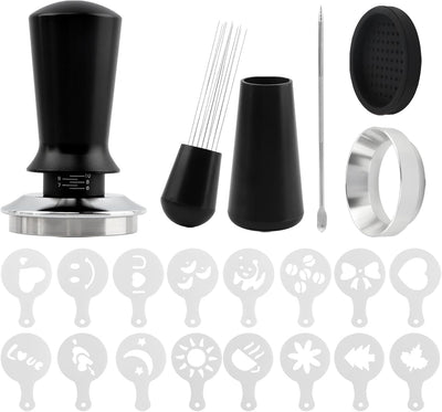 Kit accesorios espresso 2.008pulg con resorte WDT embudo Longhi