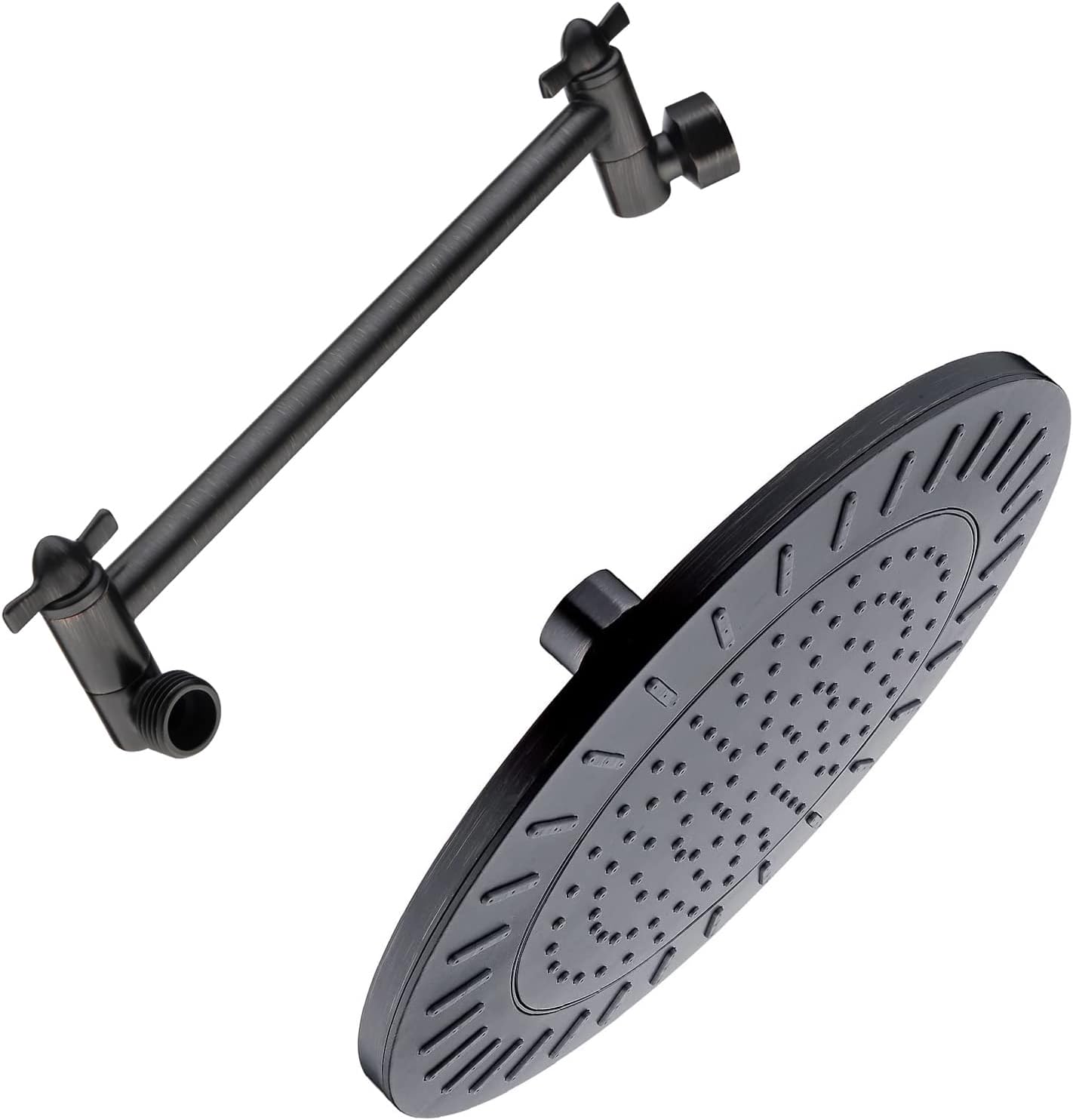 Cabezal ducha lluvia 9pulg brazo ajustable 10pulg latón