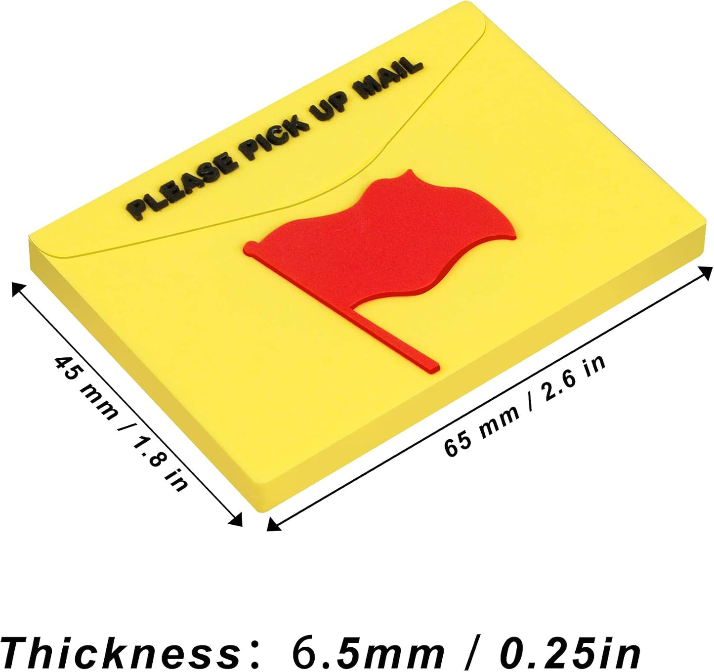 Bandera buzón amarillo brillante 1.57x2.36"