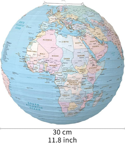 Globos mapa mundo farol papel decoración aula fiesta viaje 12pulg
