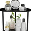 Organiz. esquinero baño 2 niveles color negro
