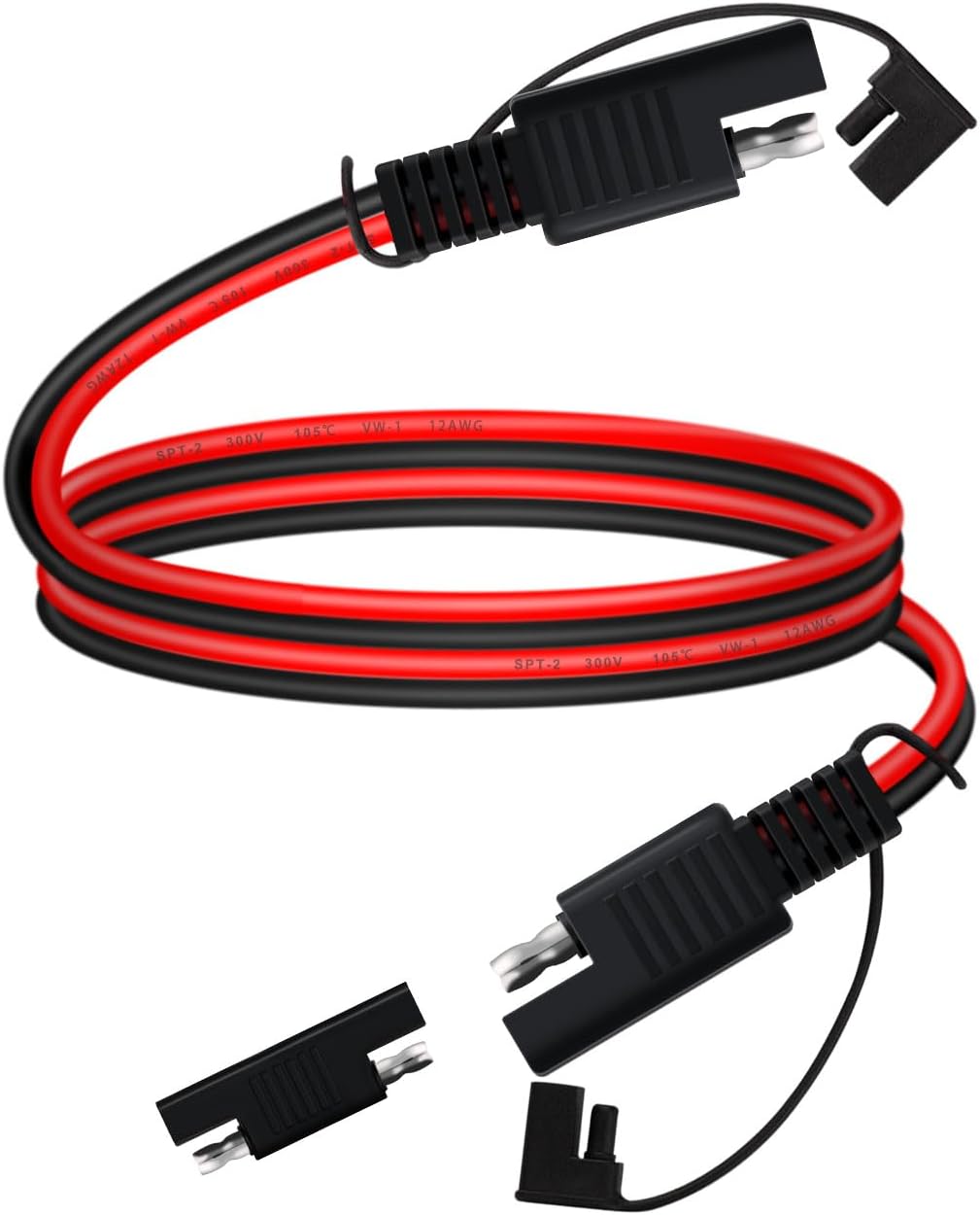 Cable extensión SAE 14 AWG conector rápido para solar RV