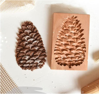 Molde madera tallada para galletas jengibre y lebkuchen