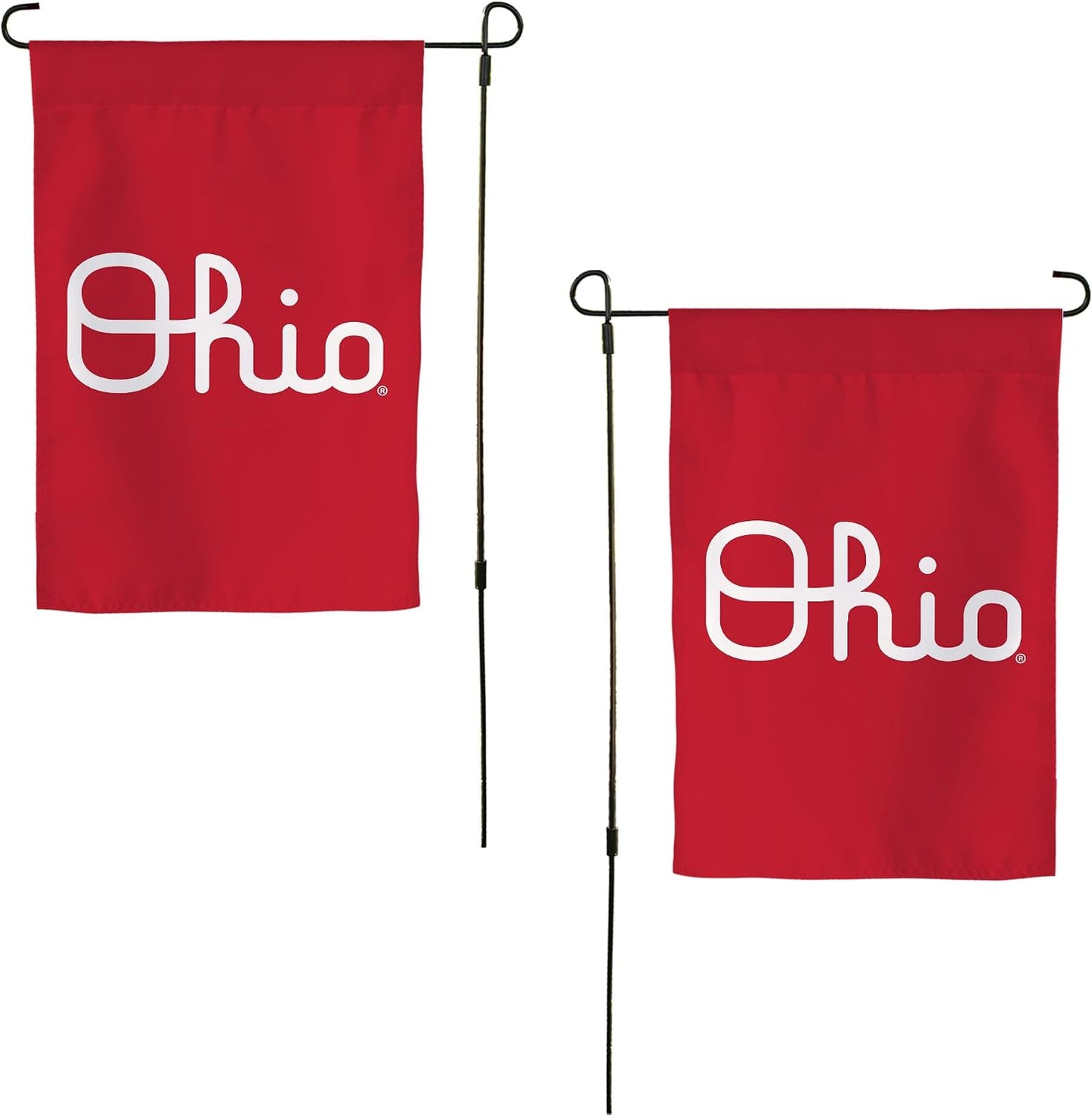 Bandera jardín Ohio State Buckeyes 19x12pulg