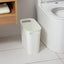 Cubo basura plástico 3.5gal color blanco set 2