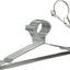 Percha alambre 16.5pulg cerradura 0.157pulg set 10 acero inox