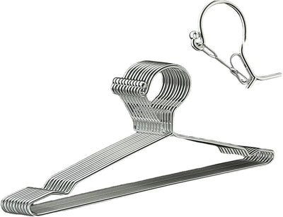 Percha alambre 16.5pulg cerradura 0.157pulg set 10 acero inox