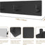 Soporte llaves pared acero inox 3 ganchos negro