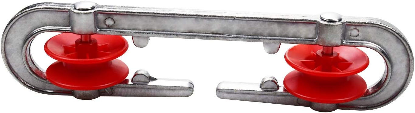 Polea separadora tendedero aluminio plástico plateado