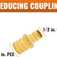 15 Pzas Acoplamiento PEX 1/2x3/4 Latón Crimp Sin Plomo