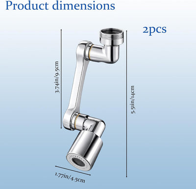 2 Extensores Grifo Giratorio Universal Baño Cocina
