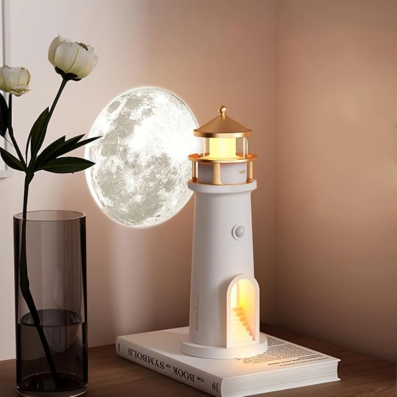 Lámpara de luna led recargable con sensor movimiento para niños