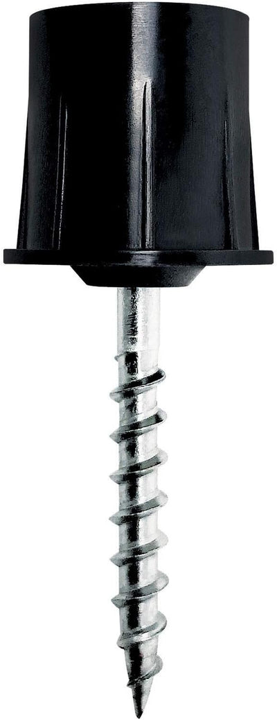 Cubierta montaje 3/4pulg barandilla redonda negro 2pzas