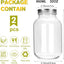Tarros vidrio 32oz con tapa para alimentos y recuerdos