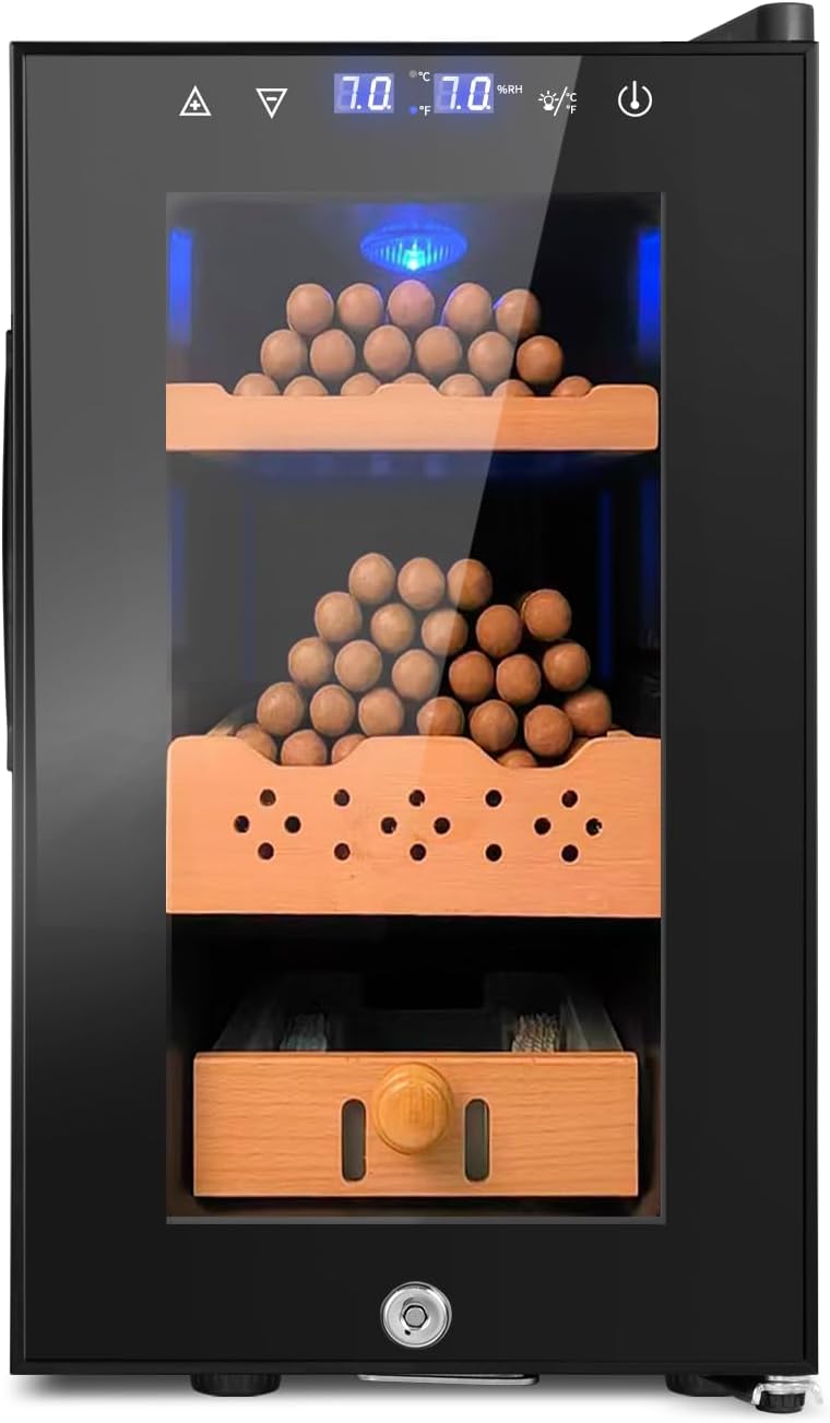 Humidor eléctrico 25L cedro termostato LED