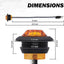 20 Luces señal giro 3/4" ámbar remolque caravana