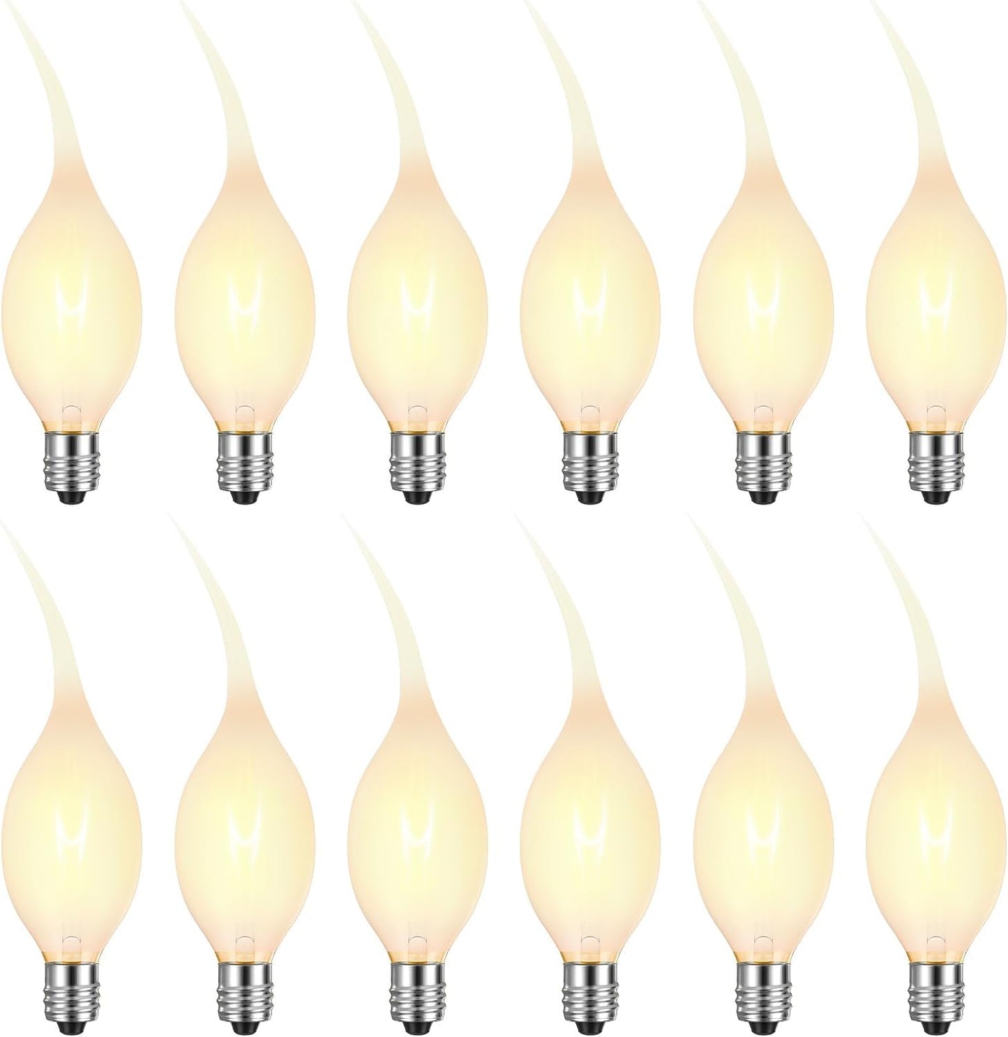 Bombillas velas E12 silicona 7W blanco cálido decorativas