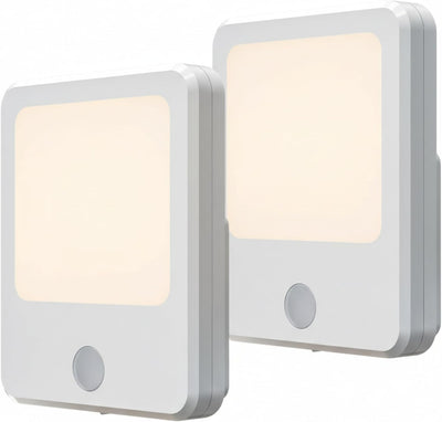 Luces nocturnas enchufables sensor movimiento pack 2