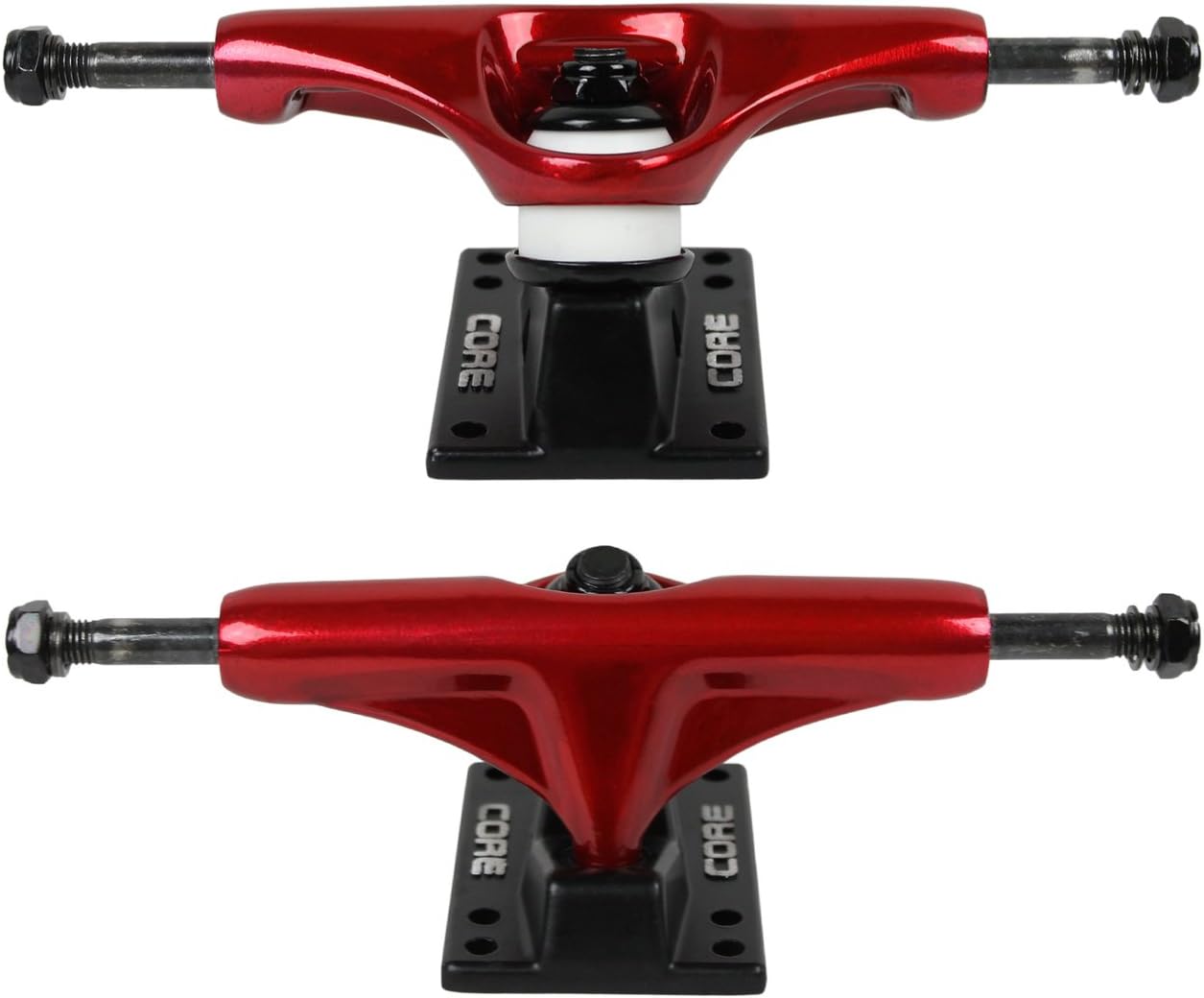 Camiones rojos monopatín ruedas rodamientos ABEC 5
