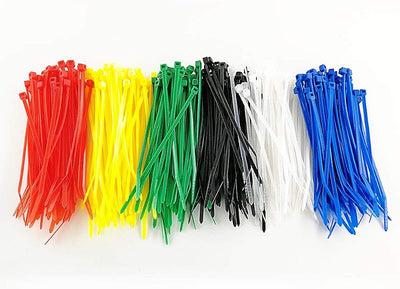 Bridas neón 4pulg 6 colores paquete 600uds