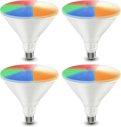 4 Bombillas LED PAR38 E26 12W No Regulables
