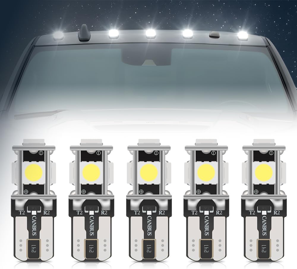 5 Pzas LED techo cabina RAM Dodge 3500 OEM blancas