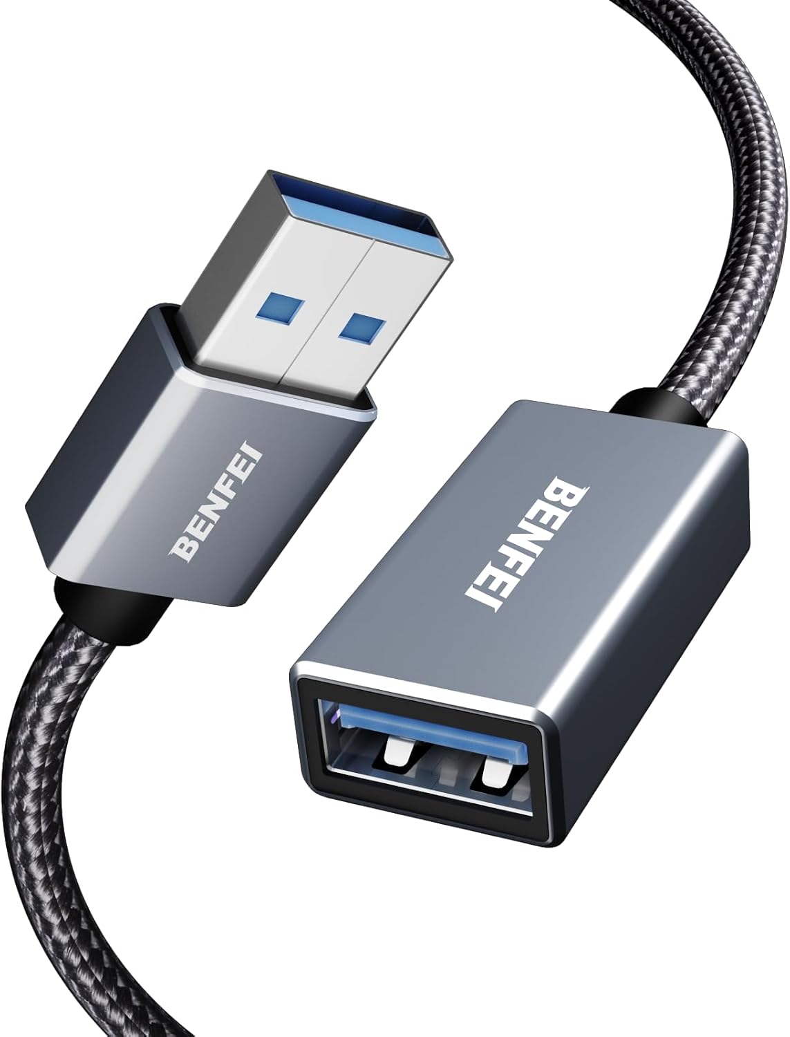 Cable USB 3.0 3.3pies trenzado nailon comp mouse teclado