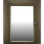 Gabinete medicina 27 1/8x20 1/8 pulg roble oscuro con espejo