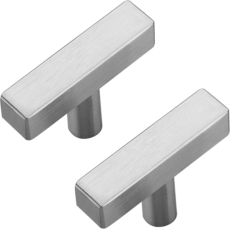 30 Pomos Níquel Cepillado para Gabinete Cocina
