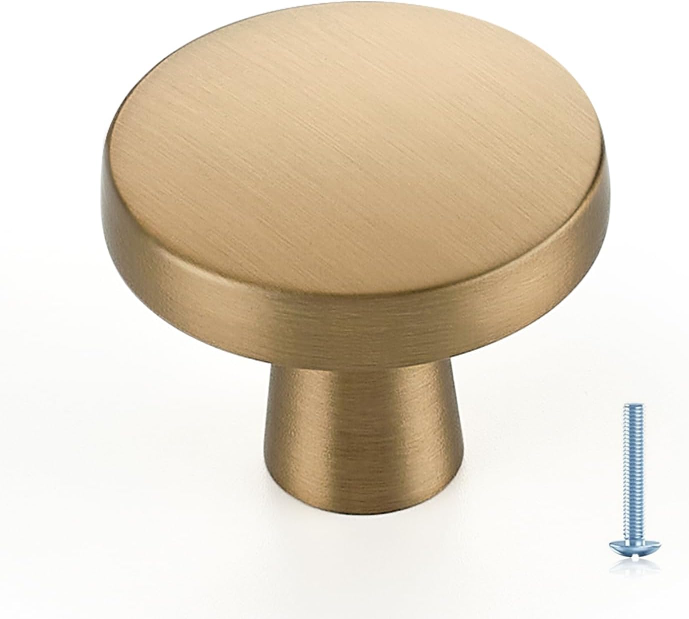 3 Pzas Pomos Redondos Gabinete Cocina Bronce Champán