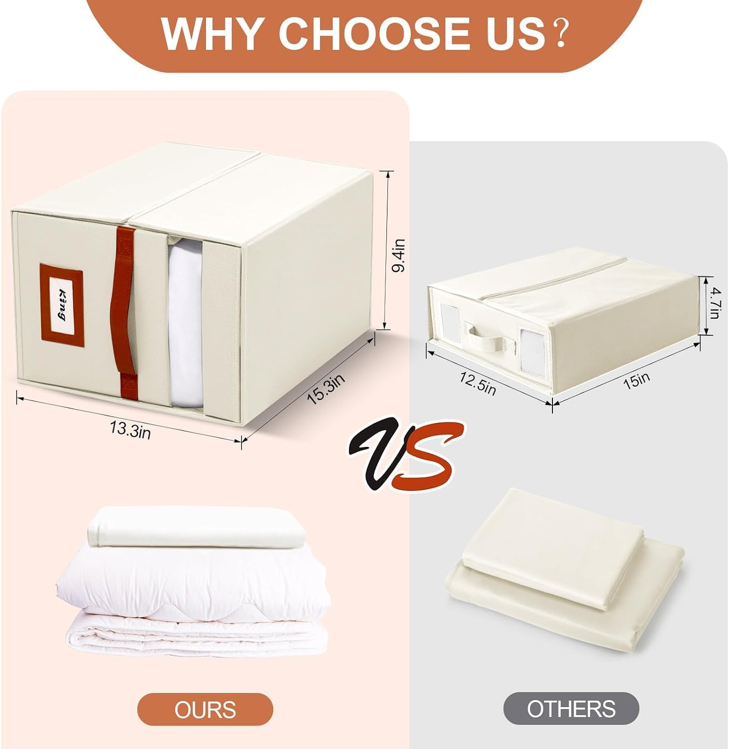 4 Pzas Organiz. Sábanas King Queen Tela Oxford PVC