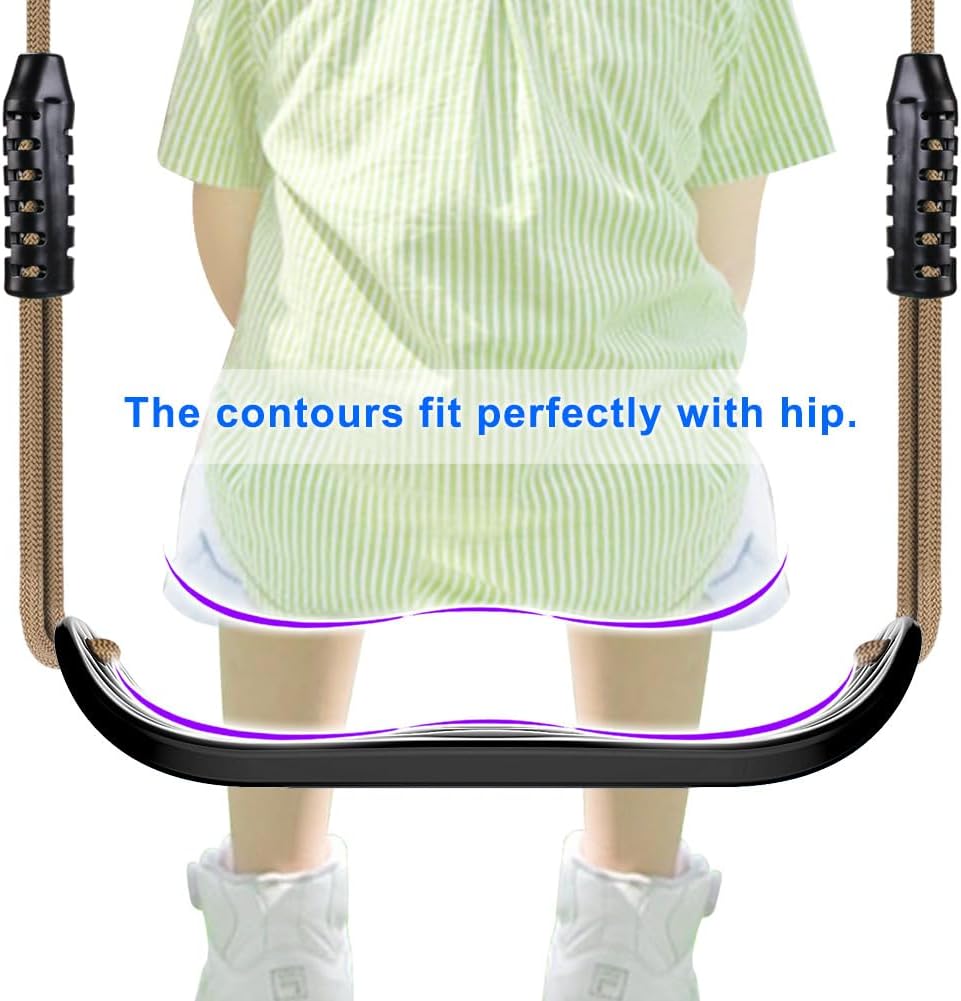 Asiento columpio plástico antiderrap ajustable patio niños
