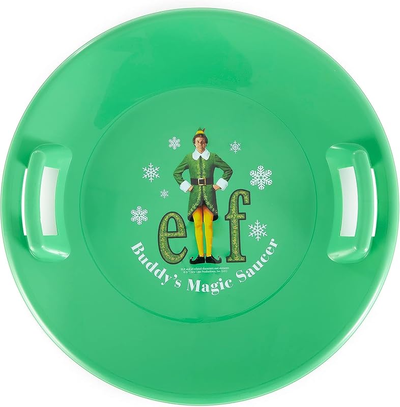 Trineo nieve plástico forma platillo con asas Buddy ELF-1