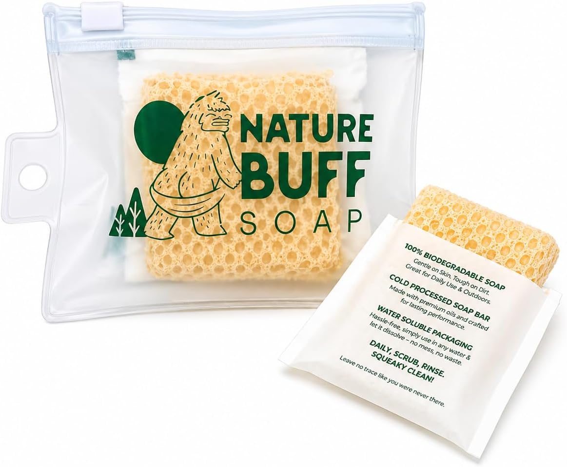 2 Pzas Jabón Biodegradable Sin Perfume Viaje Camping
