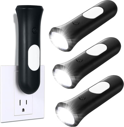 4en1 Luces Emergencia 3 Pzas Linterna LED Recargable