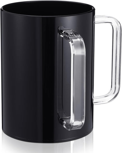 Taza lavado manos asas dobles 5pulg acrílico transparente