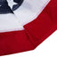 Bandera plisada nailon 58x27" estrellas bordadas 4 de julio