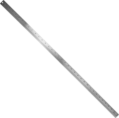 Regla acero inox 36pulg con respaldo goma