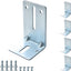 Juego soportes acero puerta garaje ajuste universal resistente