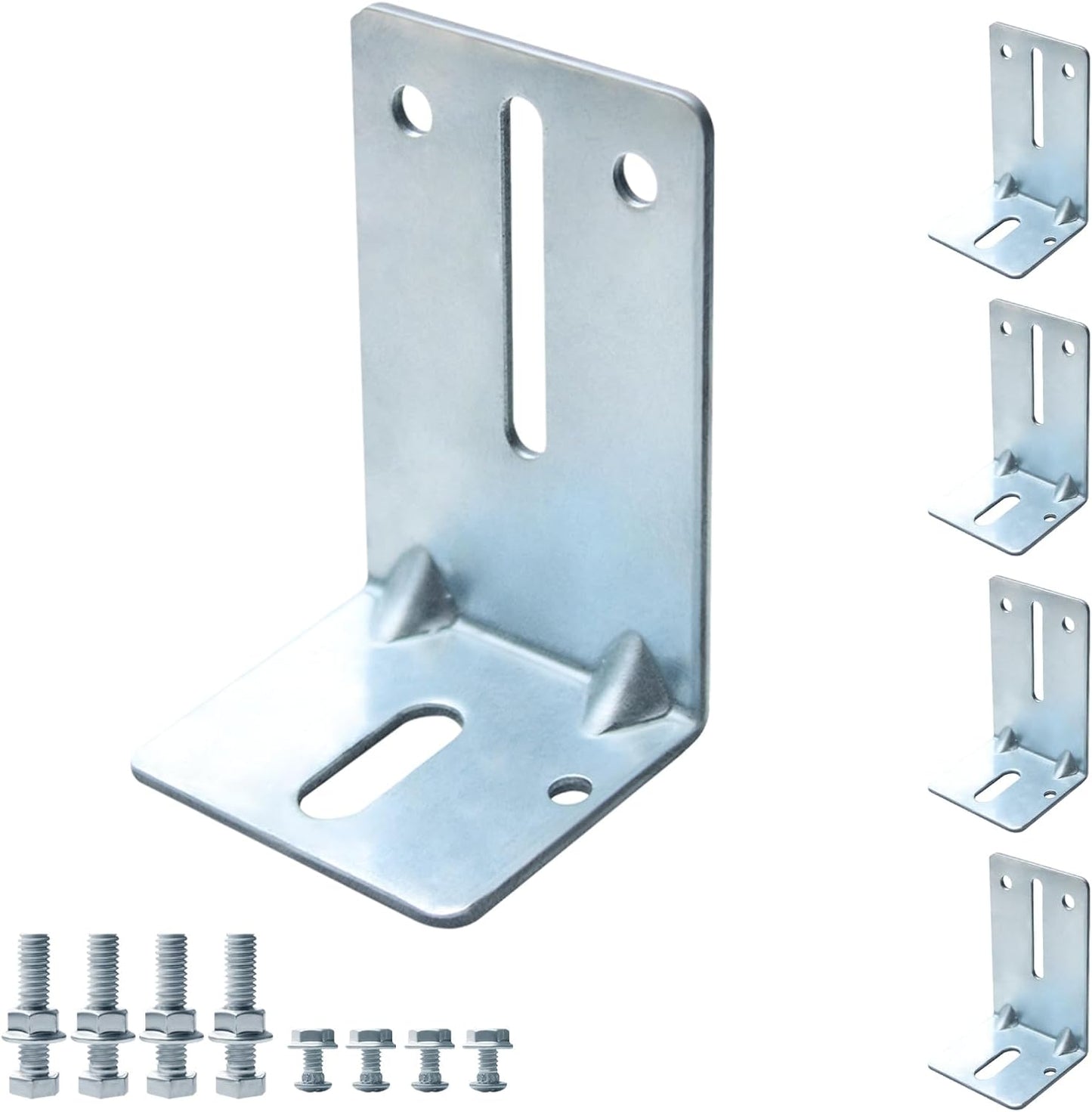 Juego soportes acero puerta garaje ajuste universal resistente