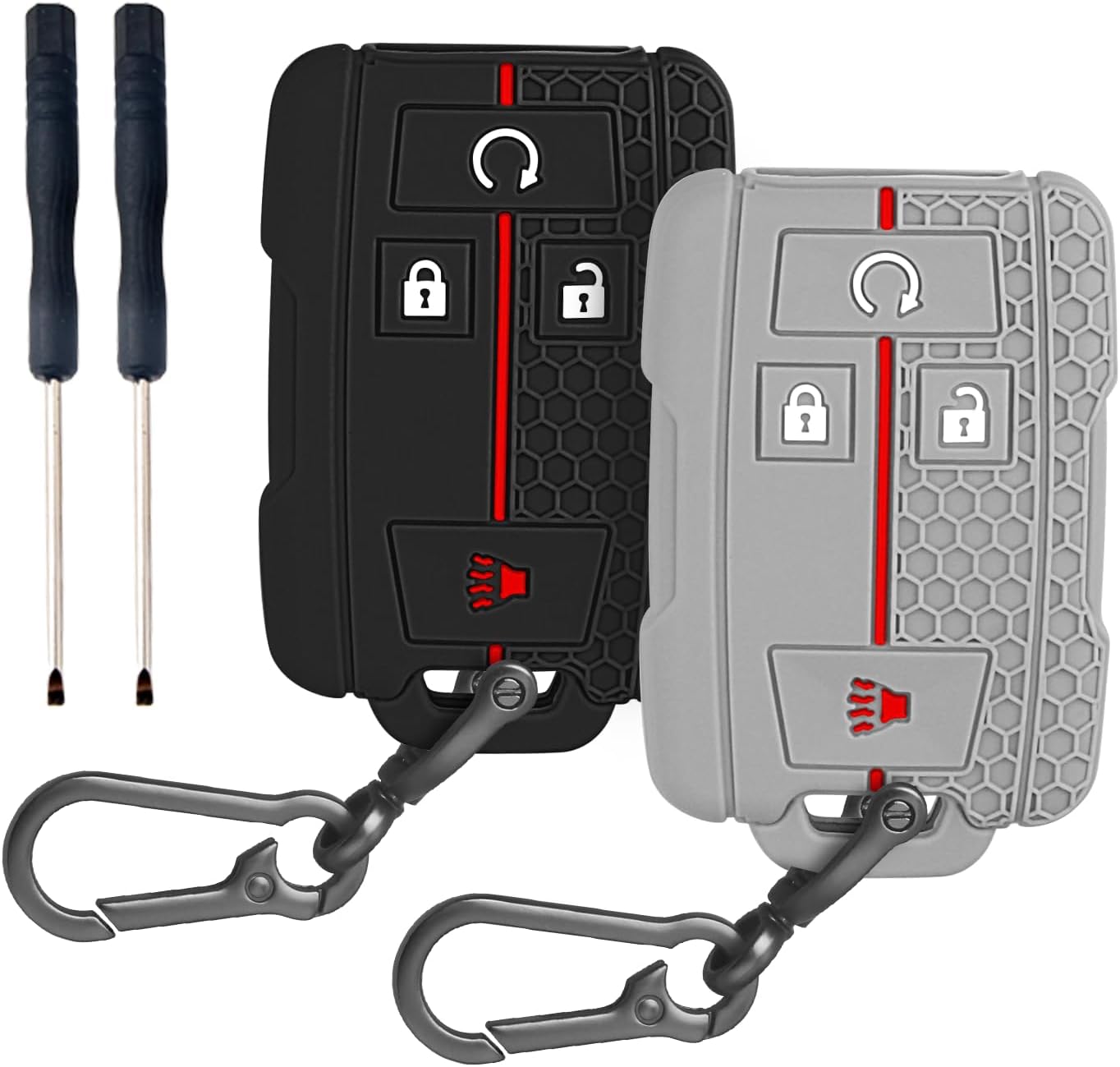 2 Pzas Funda Llave Silicona Chevy GMC Silverado
