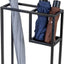 Paragüero metal negro diseño geométrico 13x5"