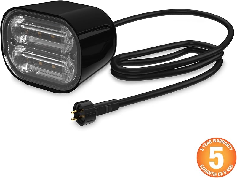 Luz LED subacuática 8W blanca cálida para estanques