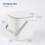 Cubo compost 2.6L sin filtro hermético asas fabricado Corea blanco