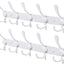 Perchero pared 2 pack 15 ganchos acero inox para abrigo