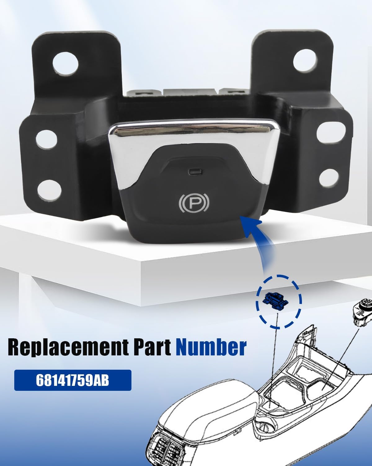 Interruptor freno eléctrico Jeep Cherokee 14-20