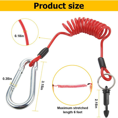 Cable separación remolque 6ft acero inox con pasador