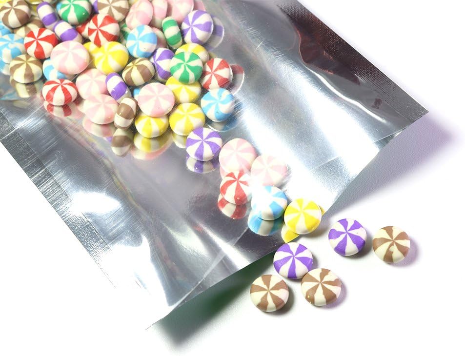Bolsas Mylar transparentes abiertas 2.8x3.9" 100 Uds