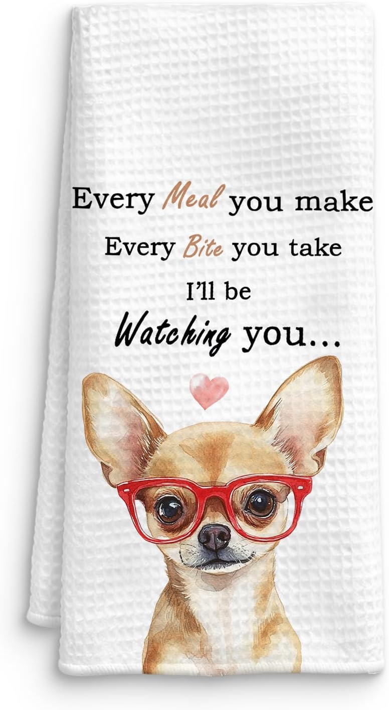 Toalla cocina chihuahua regalo amantes perros