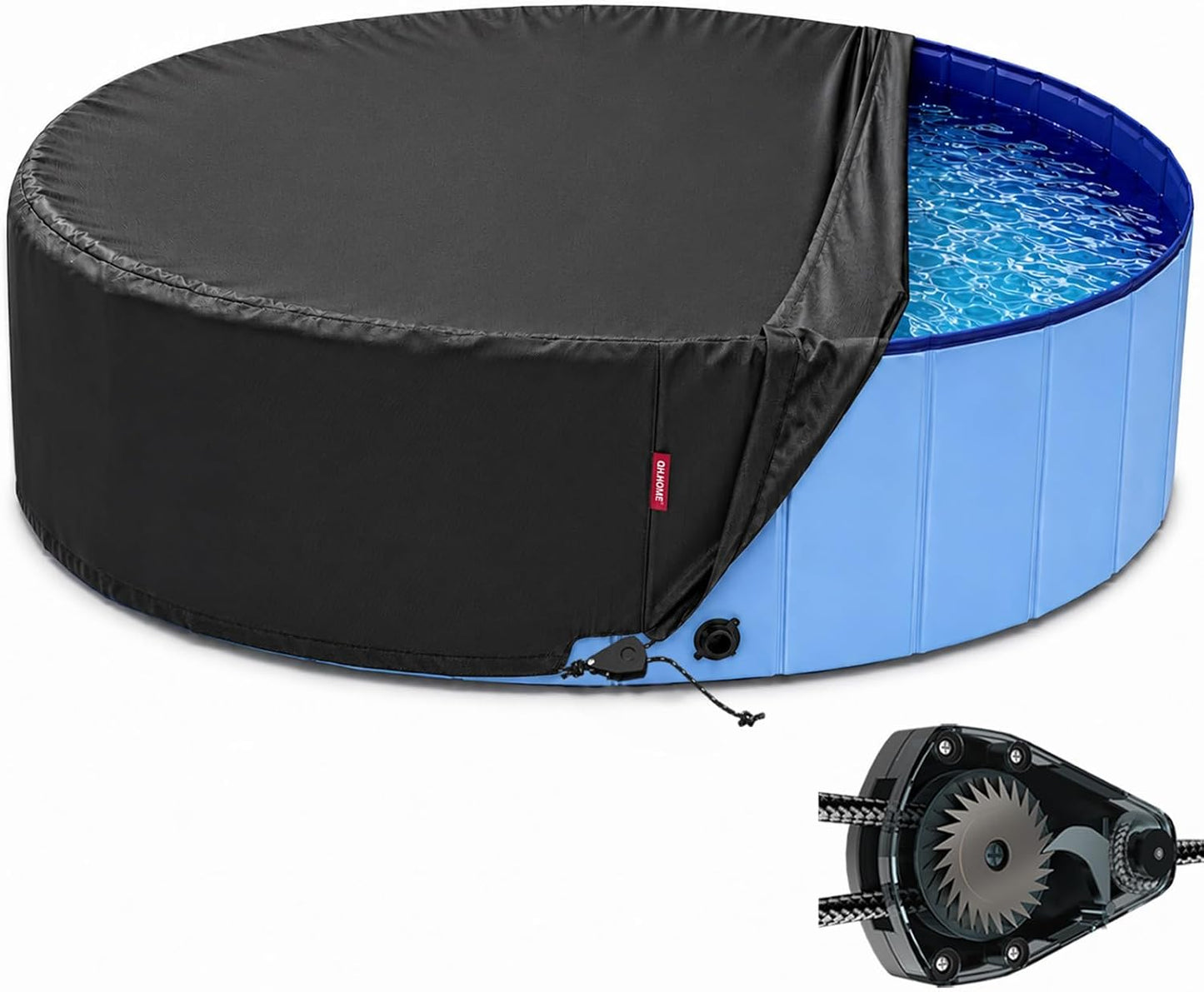 Cubierta plegable piscina infantil 87" tela resistente